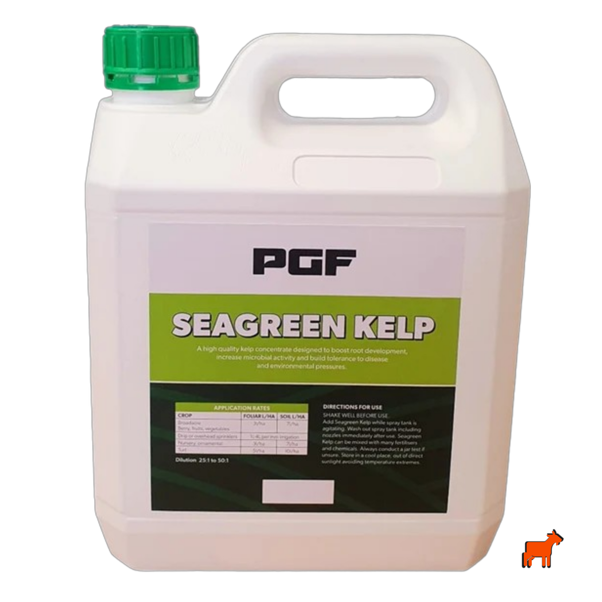 PGF SeaGreen Kelp 4L liquid seaweed and kelp concentrate for root development, microbial activity and disease tolerance