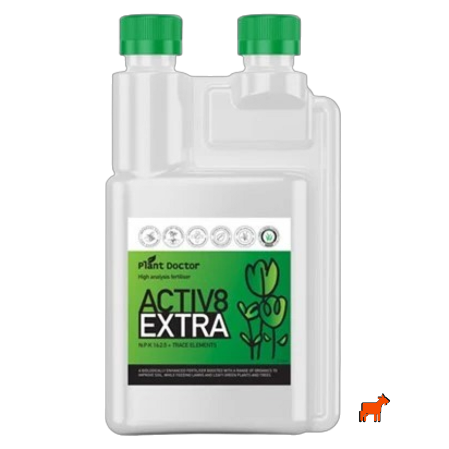 Plant Doctor Activ8EXTRA 1L biologically boosted liquid fertiliser with worm leachate, kelp, fish and fulvic acid