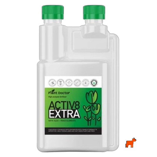 Plant Doctor Activ8EXTRA 1L biologically boosted liquid fertiliser with worm leachate, kelp, fish and fulvic acid