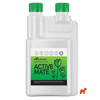 Plant Doctor Activ8mate 1L organic liquid fertiliser and soil inoculant with fish, kelp, worm leachate and humates