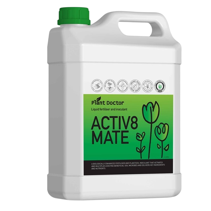 Plant Doctor Activ8mate 4L organic liquid fertiliser for larger lawn and garden treatment areas