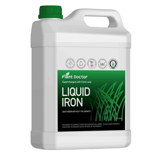 Plant Doctor Liquid Iron 4L bottle for larger lawn areas – liquid iron fertiliser with fulvic acid