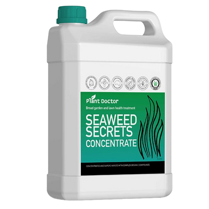 Plant Doctor Seaweed Secrets 5L liquid kelp biostimulant for larger lawn and garden treatment areas