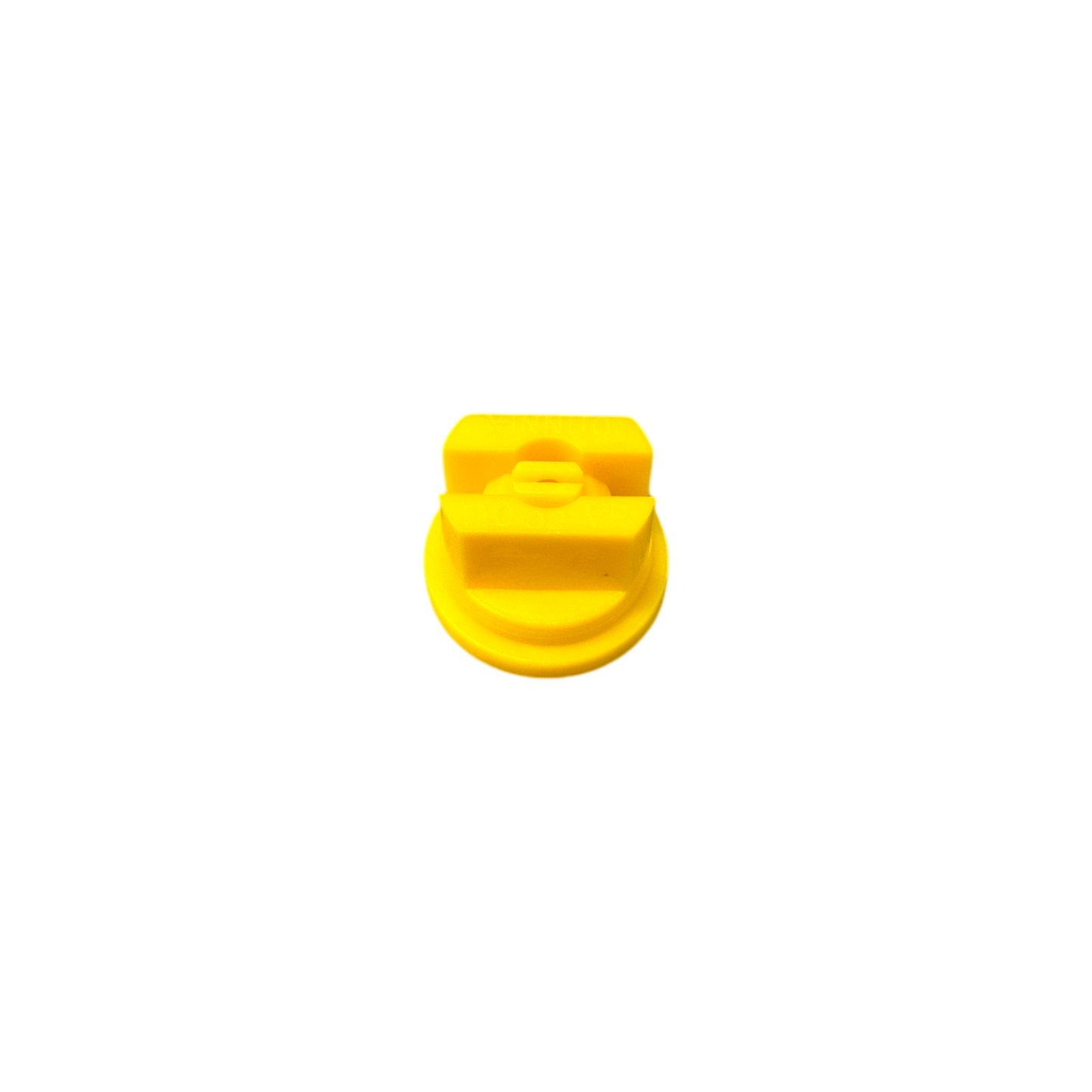 Yellow 02 flat fan pressure sprayer nozzle for medium droplet herbicide and fertiliser application