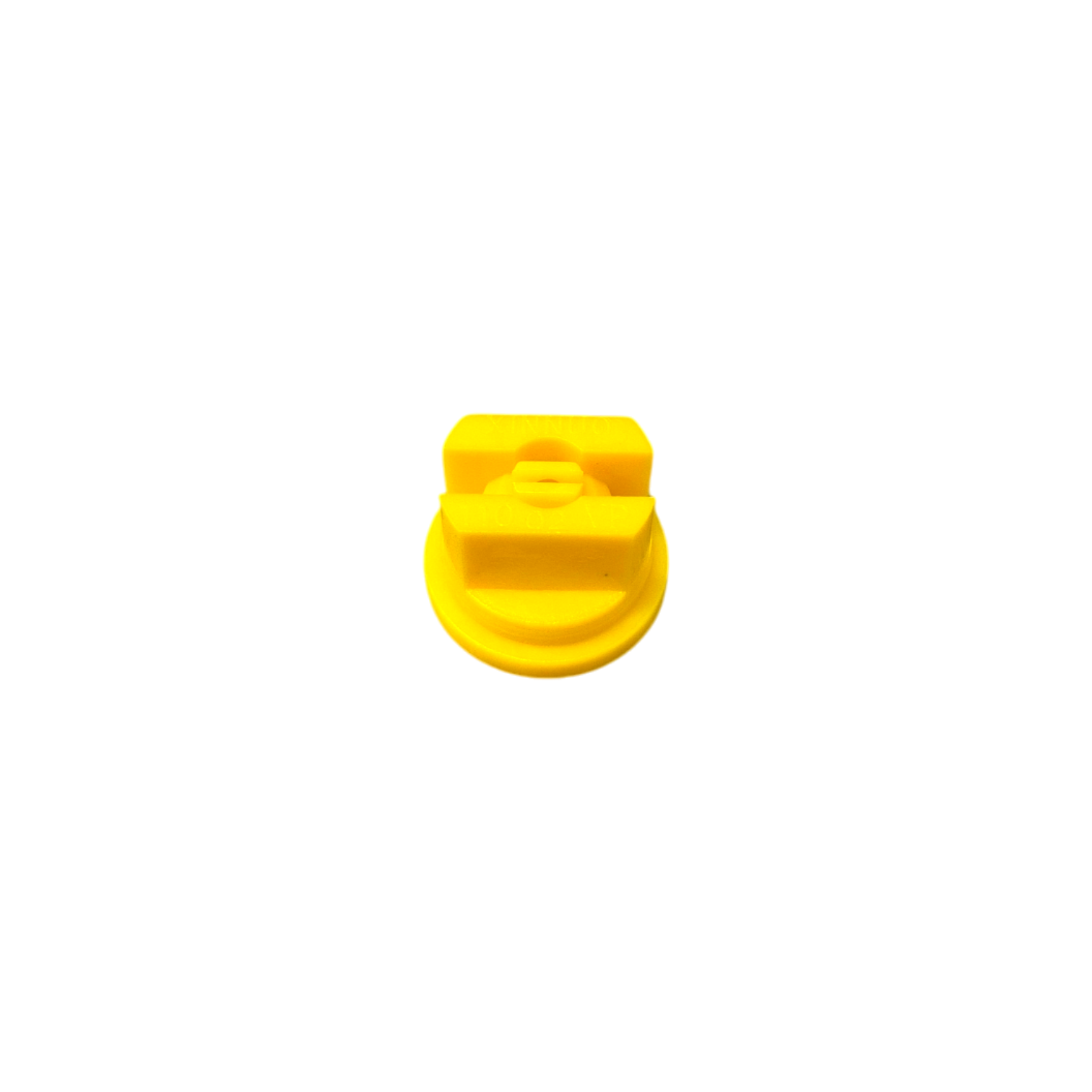 Yellow 02 flat fan pressure sprayer nozzle for medium droplet herbicide and fertiliser application