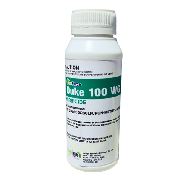 ProForce Duke 100WG herbicide bottle – selective broadleaf and grass weed control, Australian-made