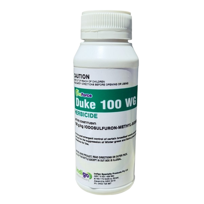 ProForce Duke 100WG herbicide bottle – selective broadleaf and grass weed control, Australian-made
