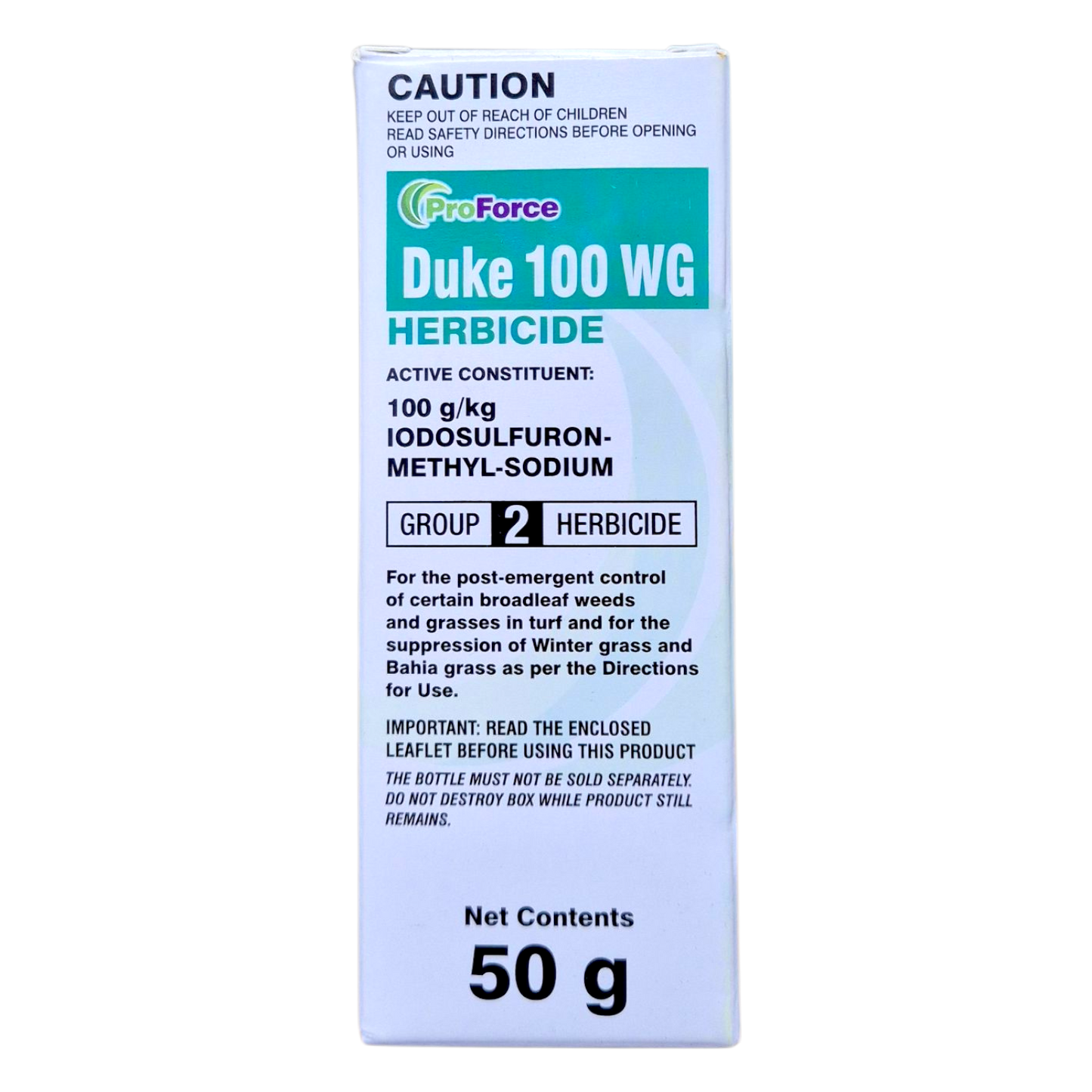 ProForce Duke and Wetter 600 herbicide bundle being prepared for lawn weed treatment
