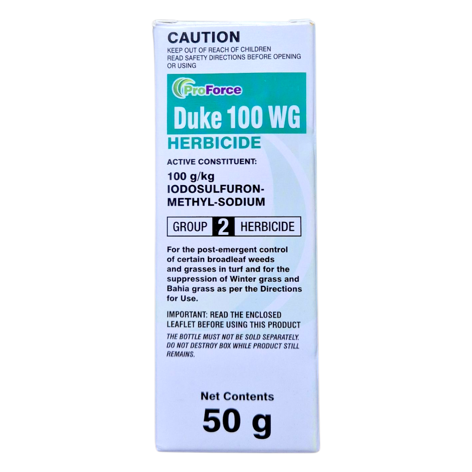 ProForce Duke and Wetter 600 herbicide bundle being prepared for lawn weed treatment