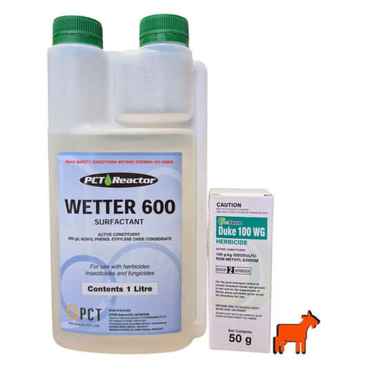ProForce Duke herbicide and Wetter 600 surfactant bundle for onion weed and broadleaf weed control