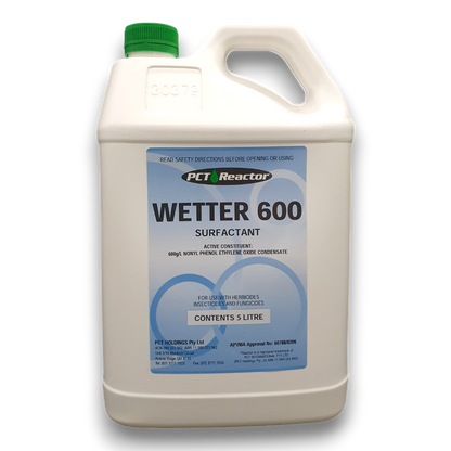 Reactor Wetter 600 5L surfactant bottle for larger spray applications
