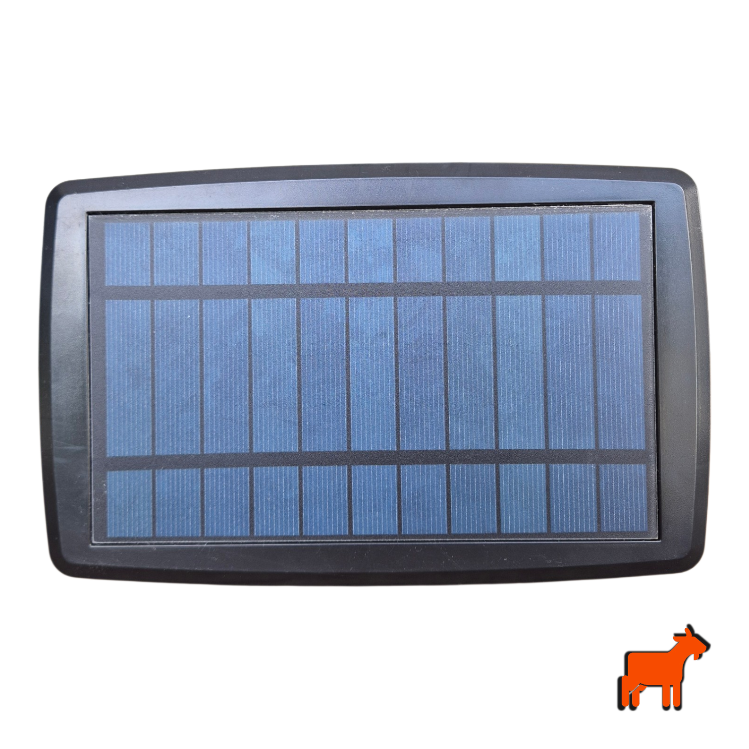 Close up of solar panel powering outdoor festoon string lights for garden use