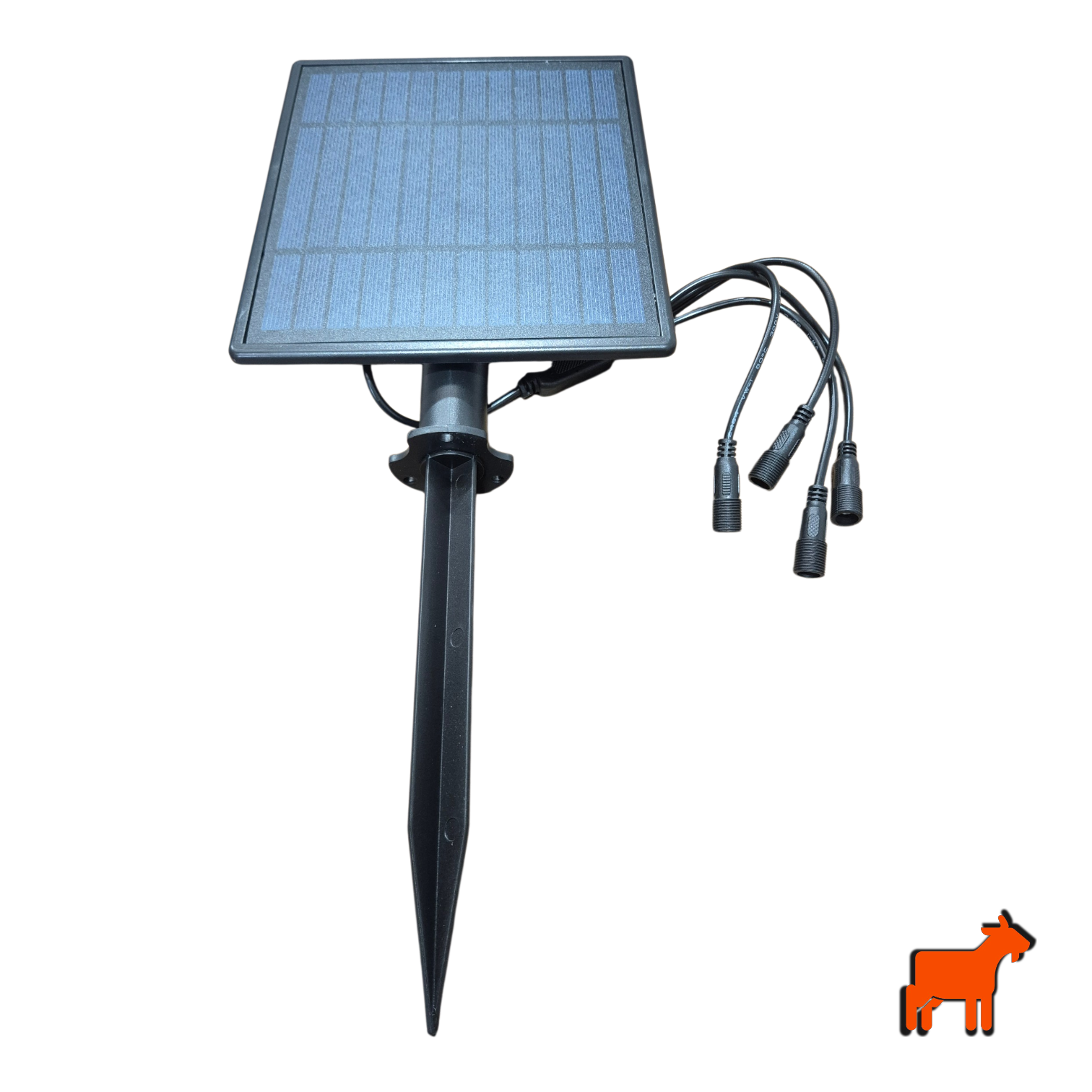Close-up of IP65-rated aluminium body of outdoor solar spotlight
