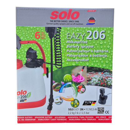 Solo 206 spiral hose and adjustable universal hollow cone nozzle close-up