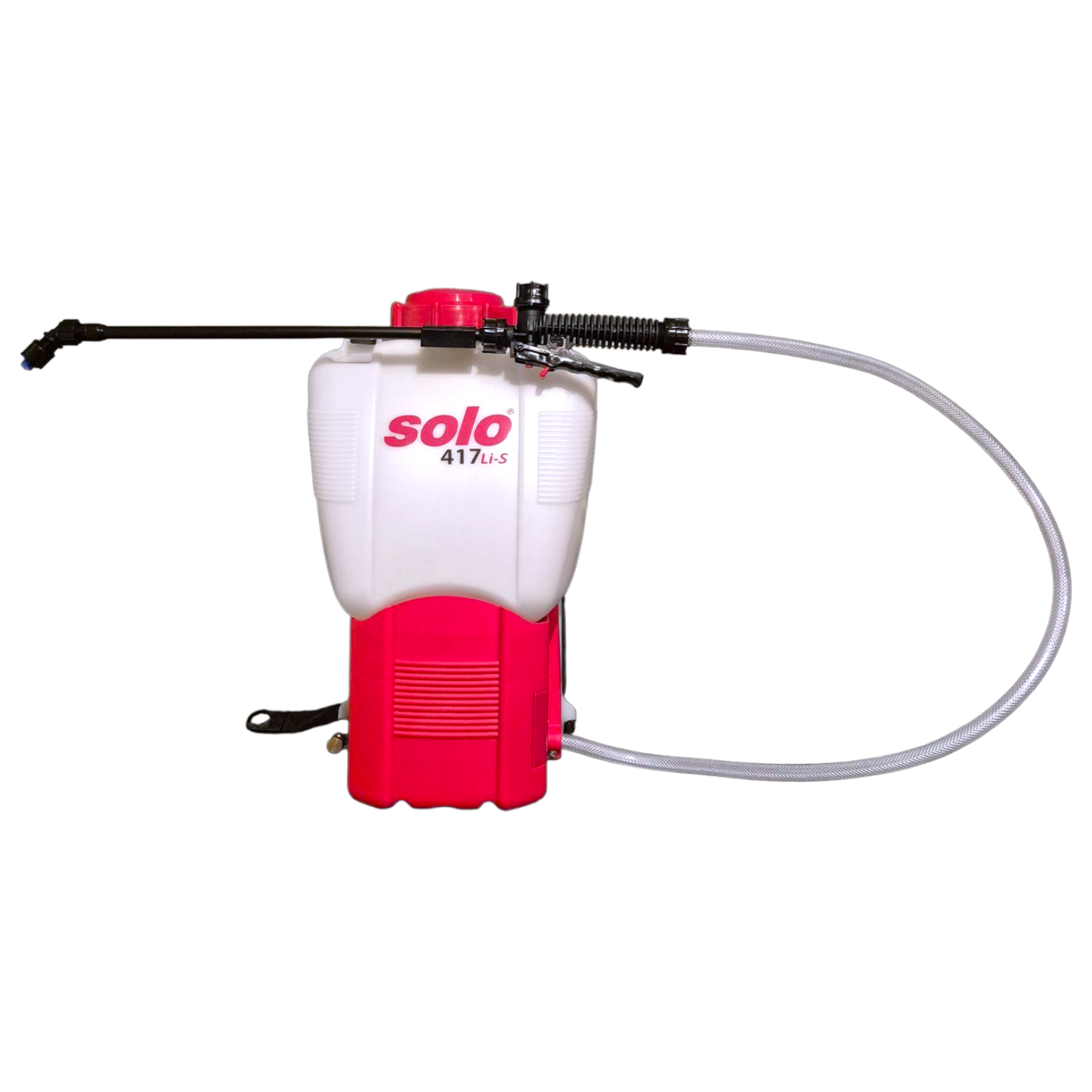 Solo patented handpiece and two-speed 12V pump detail on Solo 417Li-S