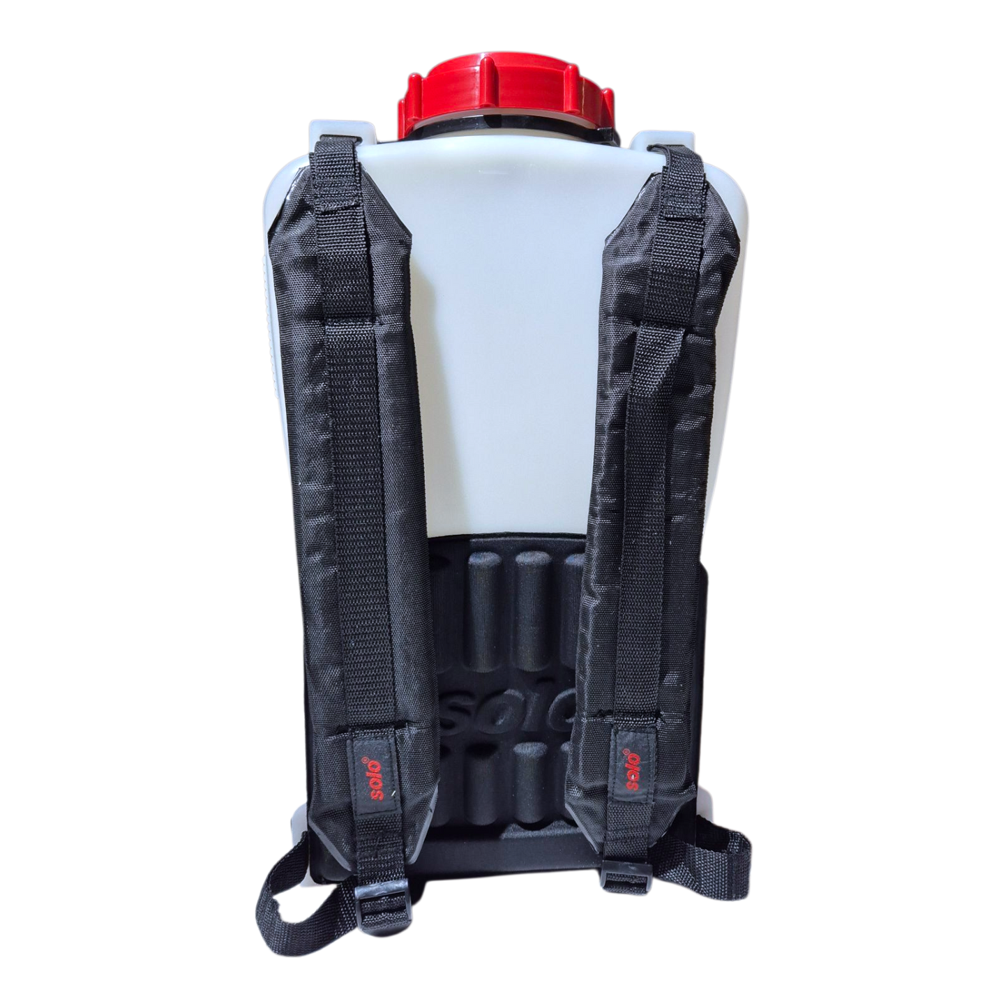 Solo 417Li-S large tank opening for easy filling with visible level markings