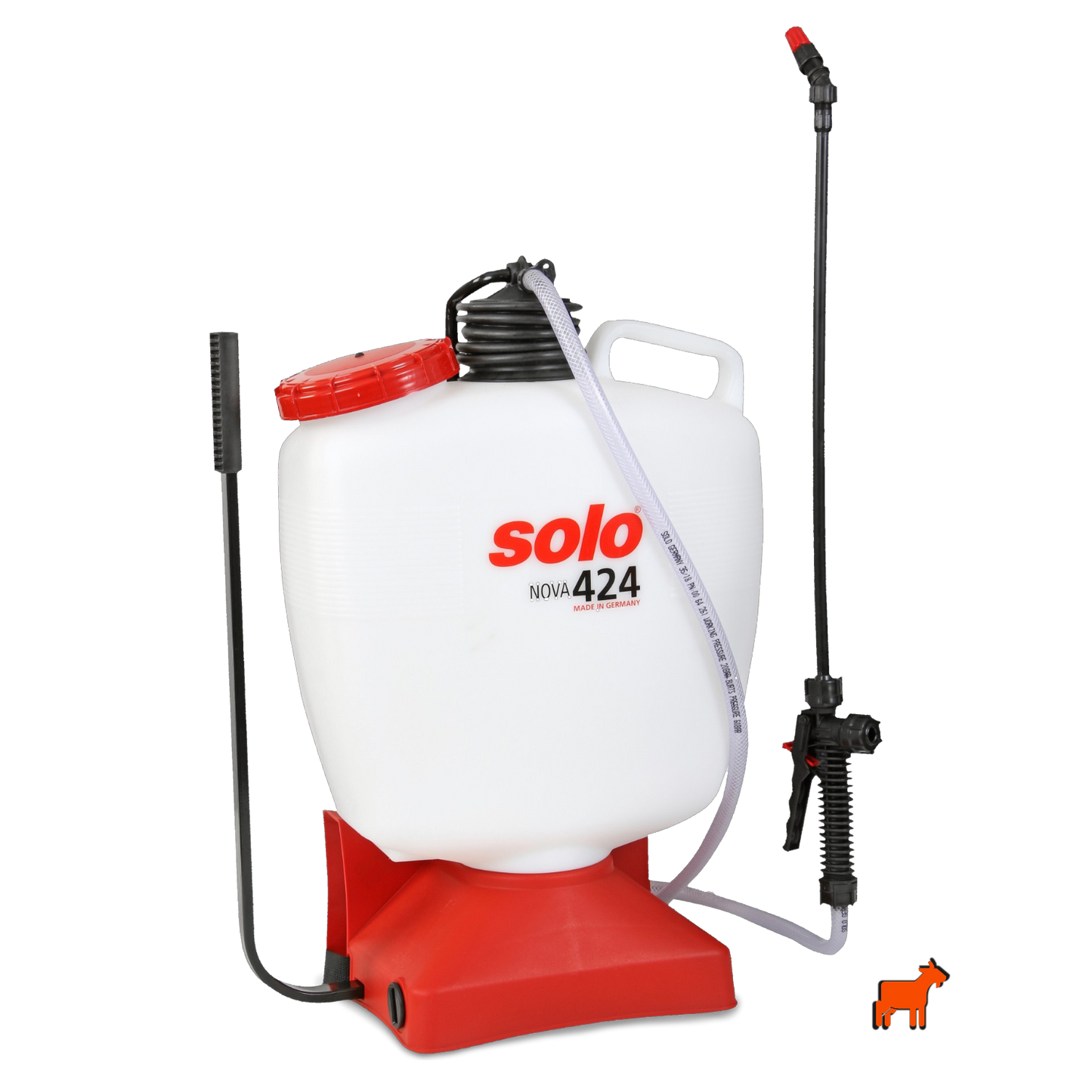 Solo 424 Nova 16L manual backpack pressure sprayer – ergonomic design with piston pump and adjustable straps