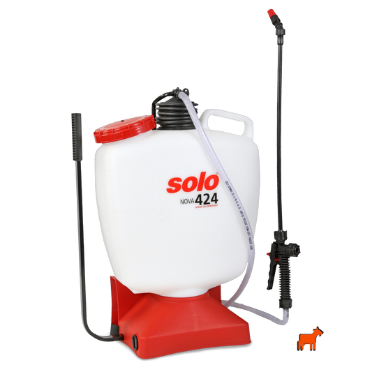 Solo 424 Nova 16L manual backpack pressure sprayer – ergonomic design with piston pump and adjustable straps