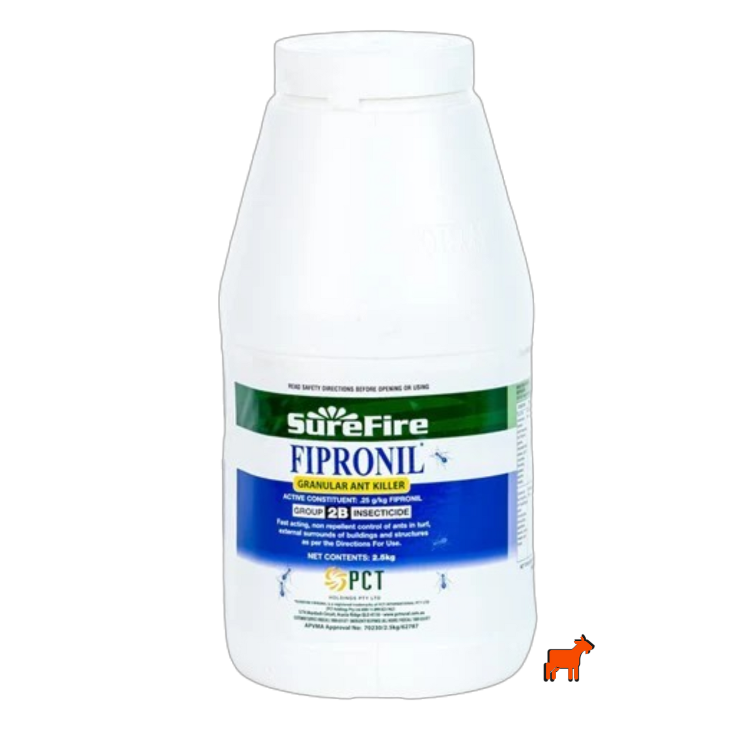 Surefire Fipronil Granular Ant Killer 2.5kg – larger size for treating bigger lawn areas and multiple ant nests