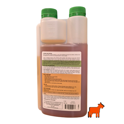 Back view of SureFire Treeson Herbicide packaging for woody weed and tree control