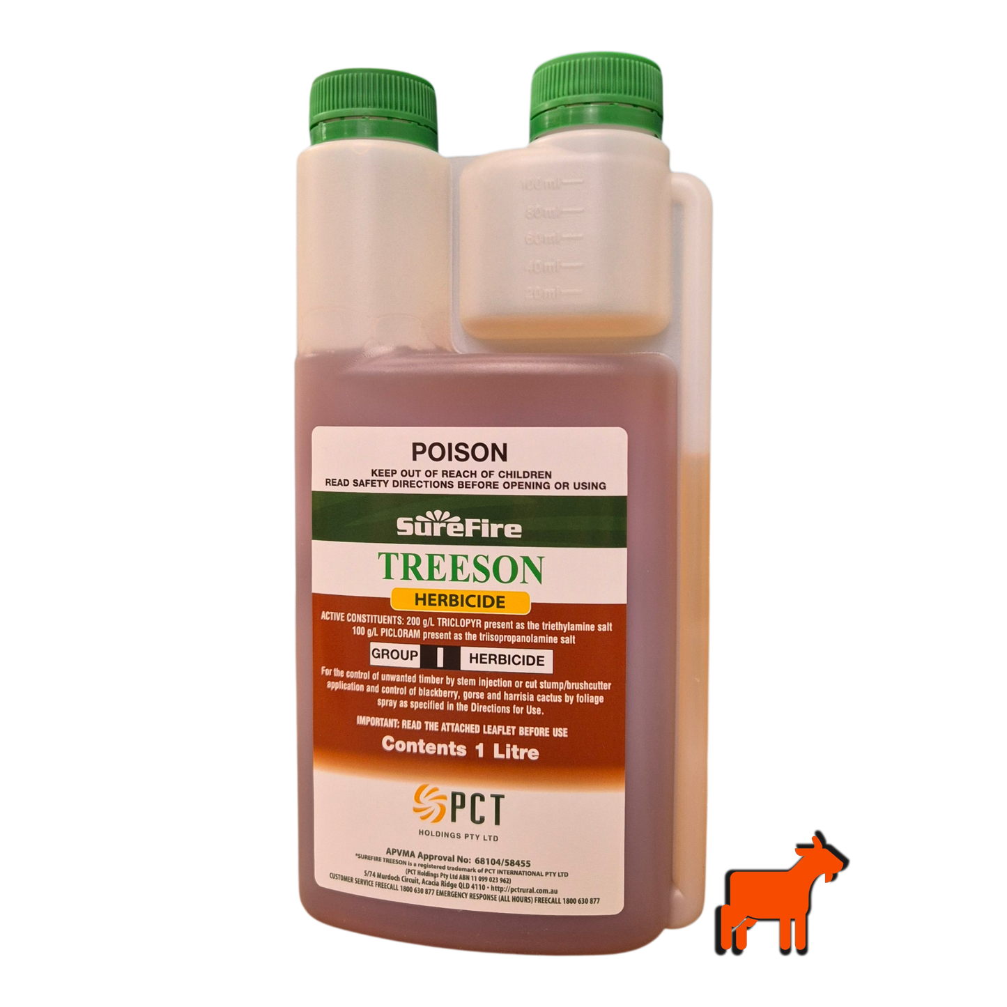 SureFire Treeson Herbicide for control of woody weeds, trees and brush in Australian vegetation management