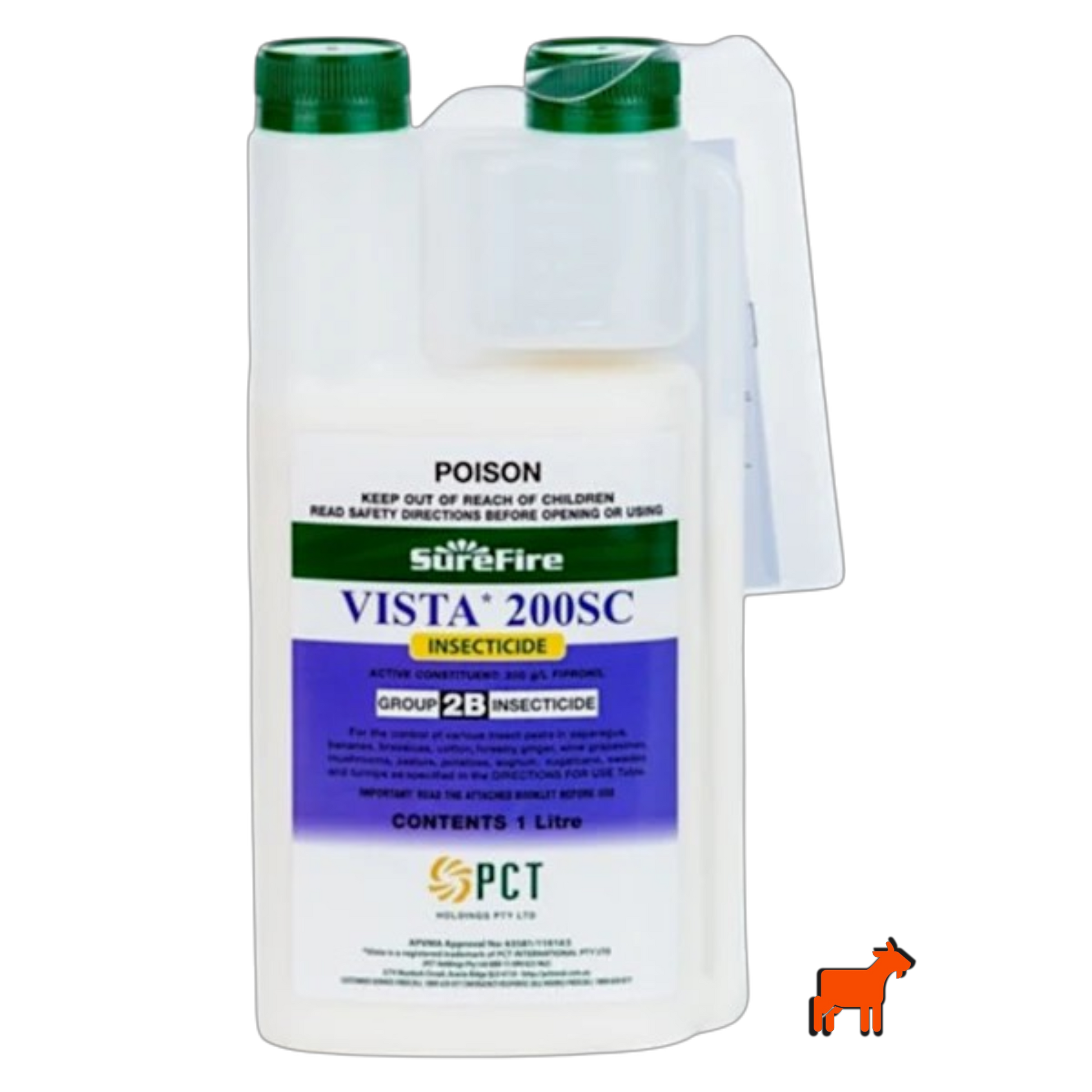Vista 200SC Fipronil 200g/L insecticide bottle – broad-spectrum pest control for mole crickets, fire ants and lawn grubs