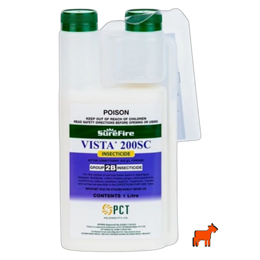 Vista 200SC Fipronil 200g/L insecticide bottle – broad-spectrum pest control for mole crickets, fire ants and lawn grubs