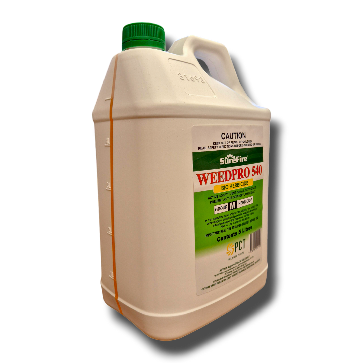 Weedpro Glyphosate 540 non-selective herbicide for weed and grass control in Australian gardens and pathways